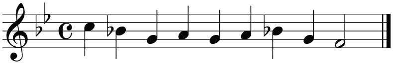 Notenbalk regel 5 (iso)