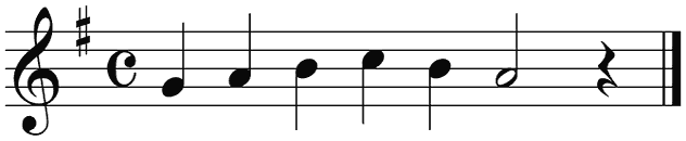 Notenbalk regel 8 (iso)