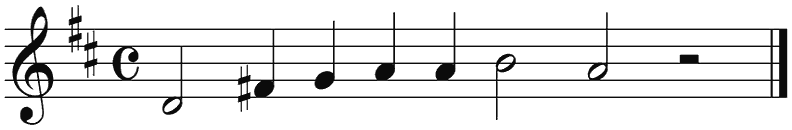 Notenbalk regel 2 (rit)