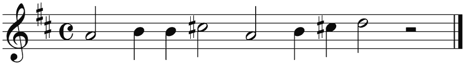 Notenbalk regel 4 (rit)