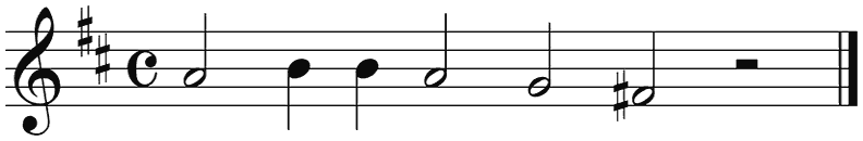 Notenbalk regel 5 (rit)