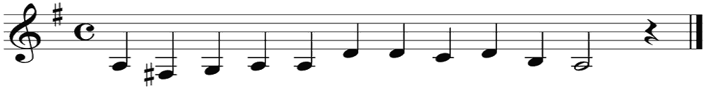Notenbalk regel 3 (iso)