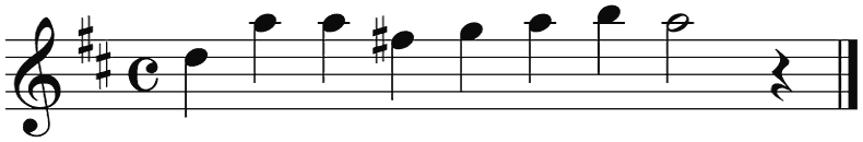 Notenbalk regel 6 (iso)