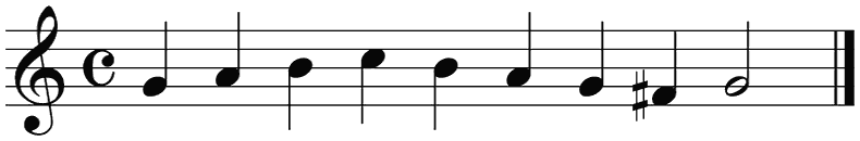 Notenbalk regel 6 (iso)