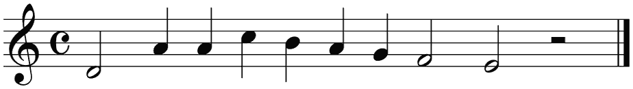 Notenbalk regel 1 (rit)