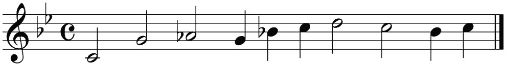 Notenbalk regel 3 (rit)
