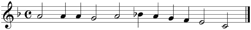 Notenbalk regel 7 (rit)