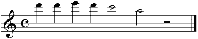 Notenbalk regel 8 (rit)