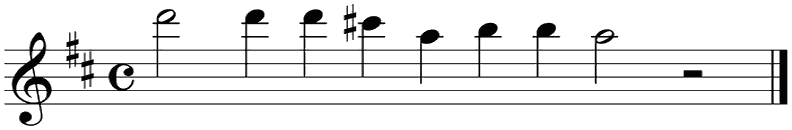 Notenbalk regel 8 (rit)