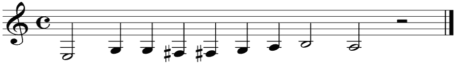 Notenbalk regel 5 (rit)