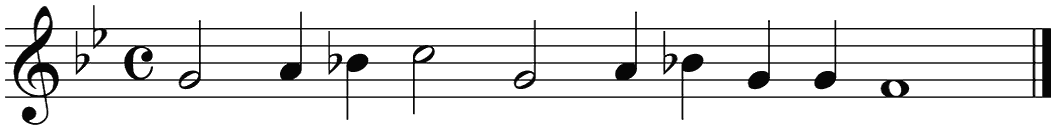 Notenbalk regel 4 (rit)