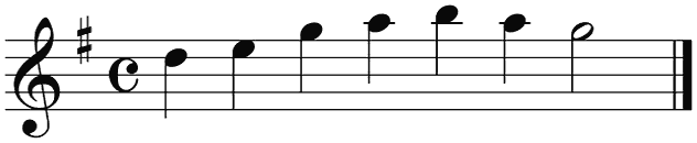Notenbalk regel 10 (iso)