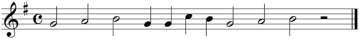Notenbalk regel 7 (rit)