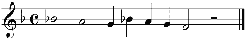 Notenbalk regel 3 (rit)
