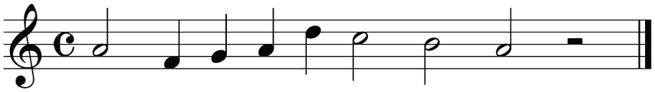 Notenbalk regel 1 (rit)