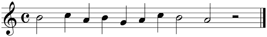 Notenbalk regel 2 (rit)
