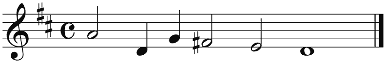 Notenbalk regel 9 (rit)