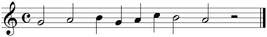 Notenbalk regel 2 (rit)