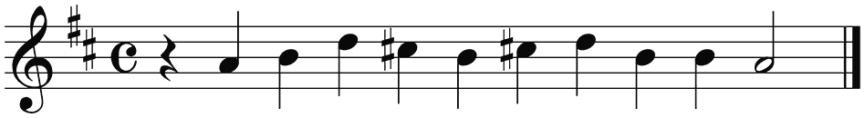 Notenbalk regel 6 (iso)