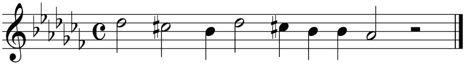Notenbalk regel 1 (rit)