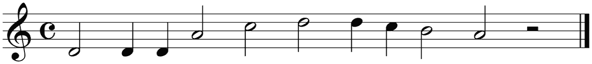 Notenbalk regel 1 (rit)
