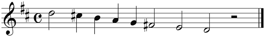 Notenbalk regel 2 (rit)