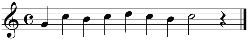 Notenbalk regel 4 (iso)